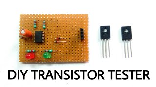 Transistor Tester DIY  How to make transistor tester at home [upl. by Alyakim45]