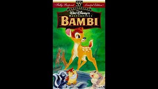 Opening To Bambi 1997 VHS [upl. by Fleta]