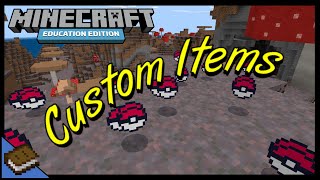 How to Create Custom Items  MINECRAFT EDUCATION [upl. by Arturo291]