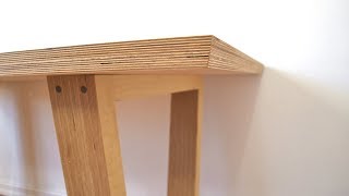 DIY Modern Plywood Dining Table [upl. by Correy]