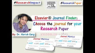 Elsevier Journal Finder How to choose the journal for your Research Paper [upl. by Wurster]