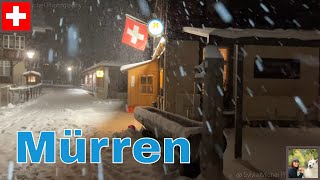 Mürren Switzerland snowfall [upl. by Rozele]