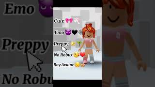 Preppy Roblox Avatar Idea ROBLOXUNICORN [upl. by Jorgenson878]