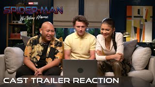 SPIDERMAN NO WAY HOME  Cast Trailer Reaction [upl. by Horner696]