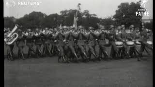 GERMANY  DEFENCE Parade of German troops 1929 [upl. by Natfa]