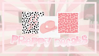 10 PREPPY DECALS CODES  Roblox  thedailyrose [upl. by Muraida]