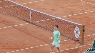 Alcaraz vs Tsitsipas  Alcaraz Match point and celebration [upl. by Clemence]