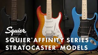 Exploring The Squier Affinity Series Stratocaster Models  Fender [upl. by Caroline886]