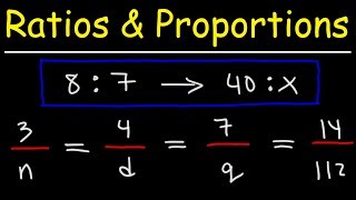 Ratio and Proportion Word Problems  Math [upl. by Autrey]