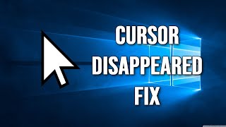 How To FIX Mouse Cursor Disappeared on Windows 10 Problem Keyboard Only Tutorial [upl. by York]