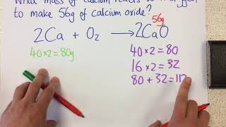 Calculating masses in reactions  p27 Chem [upl. by Gove38]