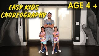 Easy Kids Choreography  Hip Hop Dance Tutorial AGES 4  MihranTV [upl. by Aneloc991]