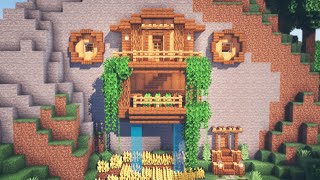 Minecraft  How to Build a Mountain House [upl. by Seuguh401]