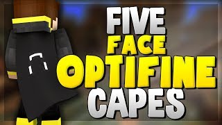 5 Face Optifine Cape Designs Best Minecraft Face Cape Designs [upl. by Frederik]