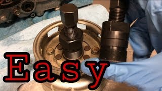 How to Properly Remove a Flywheel  Moto Addictions [upl. by Seigler]