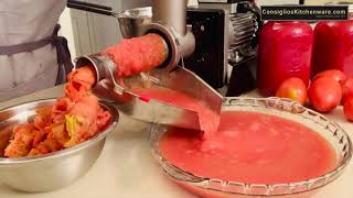 How to Make Tomato Sauce with Fabio Leonardi Tomato Machines [upl. by Josias]