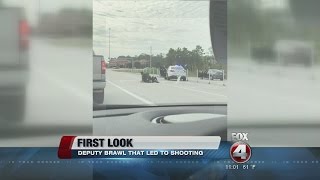 Bystander shoots Deputys attacker in Florida [upl. by Llerrud]