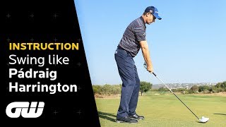 Pádraig Harrington Swing Analysis  Instruction  Golfing World [upl. by Neelyaj]