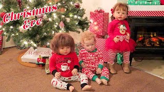 Christmas Eve with 3 Reborn Toddlers [upl. by Llegna]