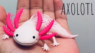 Como hacer un AXOLOTL en plastilina [upl. by Jordans]