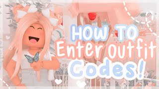 How to use Roblox outfit Codes 🍰  iiiRubyy [upl. by Ainatit]