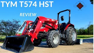 TYM T574 HST Tractor Review [upl. by Anelem]