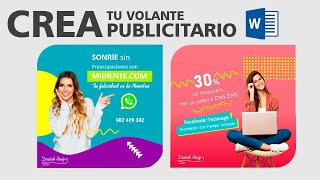 Volante Publicitario en Word [upl. by Masson]