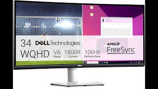 Dell S3423DWC Curved USBC Monitor Reviw  34Inch WQHD Immersive Display [upl. by Yrallam]