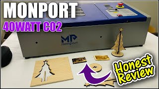 MONPORT 40Watt C02 Laser Engraver  Honest Review [upl. by Giselbert456]