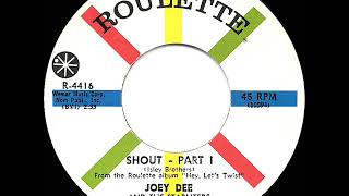 1962 HITS ARCHIVE Shout Part 1  Joey Dee amp the Starliters [upl. by Bilow]