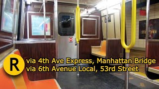 NYC Subway R46 R Train Ride From Bay Ridge95 St to 71 Ave via 4 Ave Express6 Ave Local53 St [upl. by Tatianas]