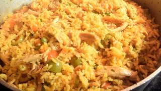 The Best Arroz Con Pollo One Pot Chicken and Rice Panamanian Style [upl. by Eitsrik]