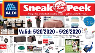 Aldi Sneak Peek Weekly ad  Aldi Weekly Ad May 202020  Aldi Preview One By One Weekly Ad [upl. by Andersen]