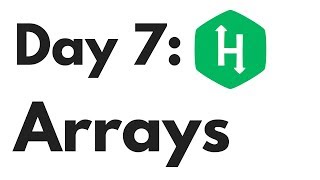 HackerRank Day 7 Arrays  Python [upl. by Danell]