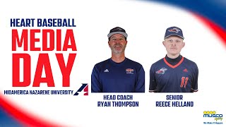 MidAmerica Nazarene University  2025 Heart Baseball Media Day [upl. by Terbecki]