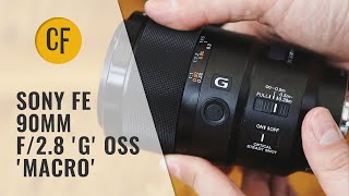 Sony FE 90mm f28 Macro G OSS lens review with samples Fullframe amp APSC [upl. by Genisia]