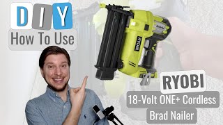 DIY How to Use the RYOBI Brad Nailer [upl. by Isiah]