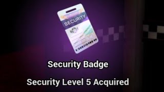 Getting the Level 5 Security Badge FNAF Security Breach part 13 [upl. by Avon]