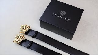 Real vs Replica Versace Palazzo Belt HOW TO SPOT FAKE VERSACE [upl. by Niuqaoj]