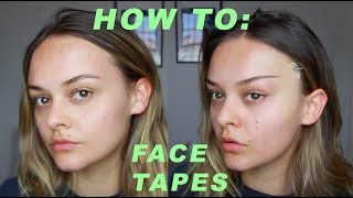 How To Use Face Tapes  Lucy Garland [upl. by Nett]