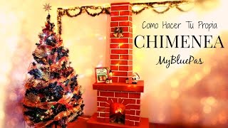 Como decorar para navidad  como hacer una chimenea  MyBluePas [upl. by Aroz]