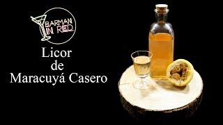 Como hacer el LICOR DE MARACUYÁ CASERO [upl. by Rosinski442]