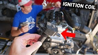 IGNITION COIL REPLACEMENT REMOVAL JEEP CHEROKEE COMPASS RENEGADE 24 IGNITION COILS [upl. by Brittni]