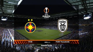 FCSB vs PAOK  UEFA Europa League 20242025  eFootball [upl. by Esiom]