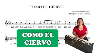 🕊️🎻✅✨Himno Como el ciervo MELODIA flauta violín guitarra melódica piano [upl. by Woolley]