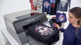 How to print on Ri 1000 Direct to Garment printer [upl. by Atiuqet248]