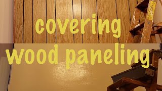 DIY Wood Paneling Coverup [upl. by Teresita892]