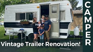 Vintage Trailer Renovation — Full Overview Video [upl. by Aietal633]