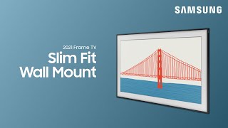 How to mount your TV with the Slim Fit wall mount  Samsung US [upl. by Ecirtel]