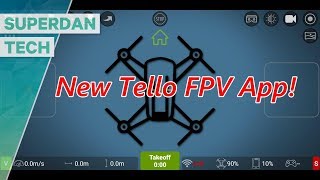 Ryze Tello drone  The excellent Tello FPV App [upl. by Alikee]